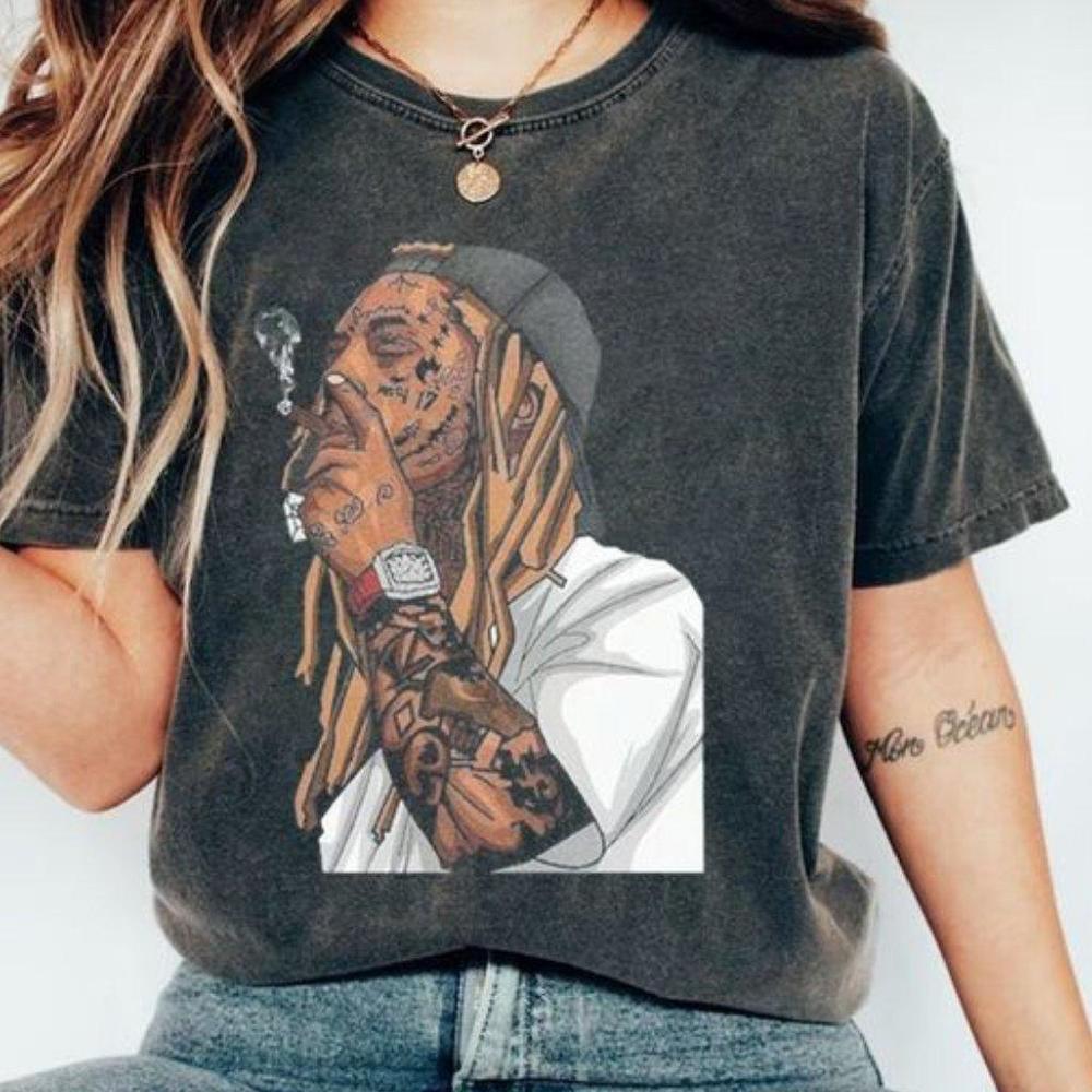 Lil Wayne Rapper Vintage T-Shirt Rap Fan Gift Shirt